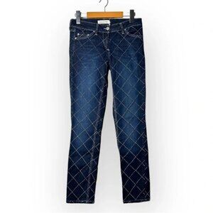 Isabel  Marant Étoile Dark Blue Windowpane Diamond Jeans 38